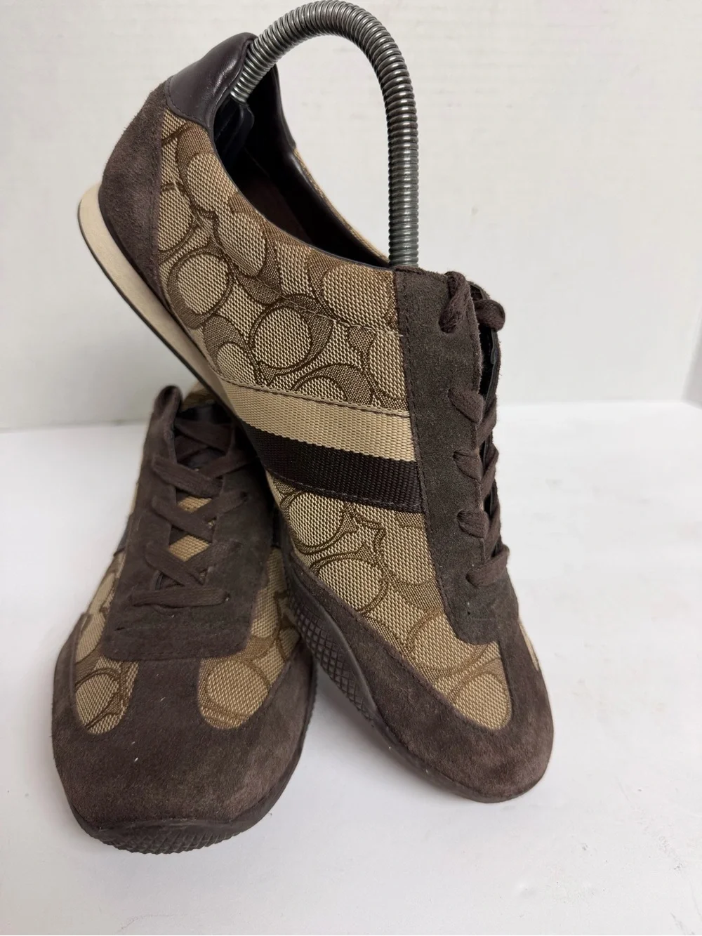 Coach Kelson A00775 Signature Brown Women's Sneakers Size 8.5B